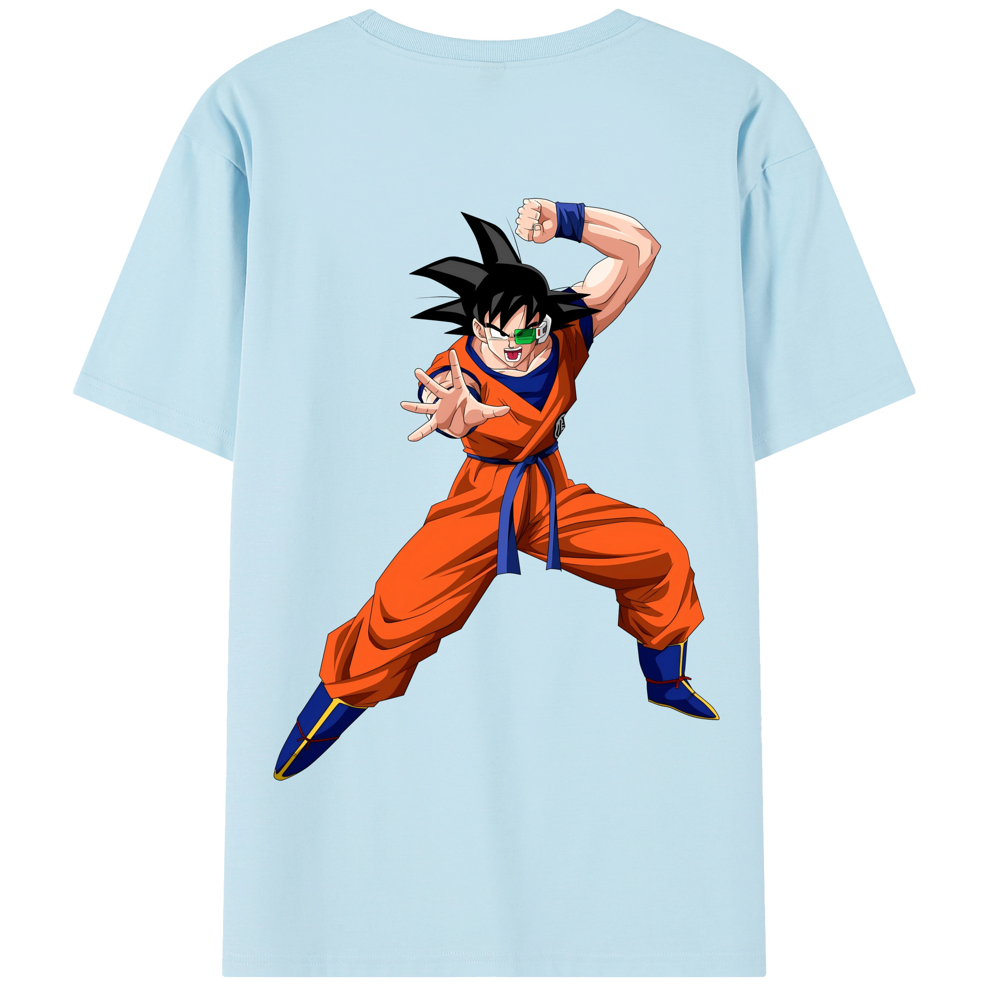 （画像用） ドラゴンボール 孫悟空（そん ごくう）Son Goku カカロット DRAGON BALL Kakarotto 綿100％半袖Tシャツ（背面プリント）